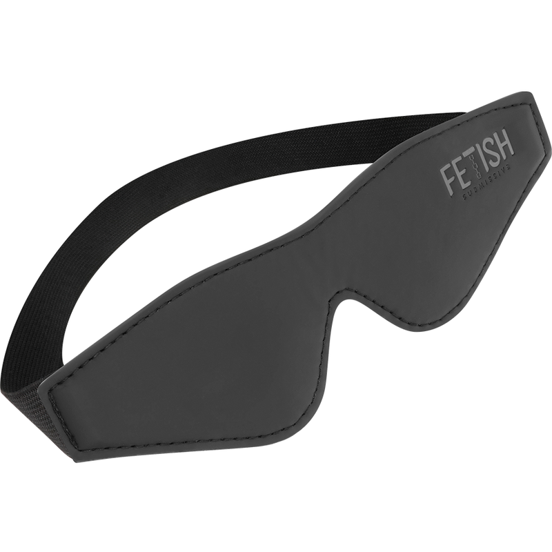 FETISH SUBMISSIVE - VEGAN LEDEREN OOGMASKER MET NEOPREEN VOERING