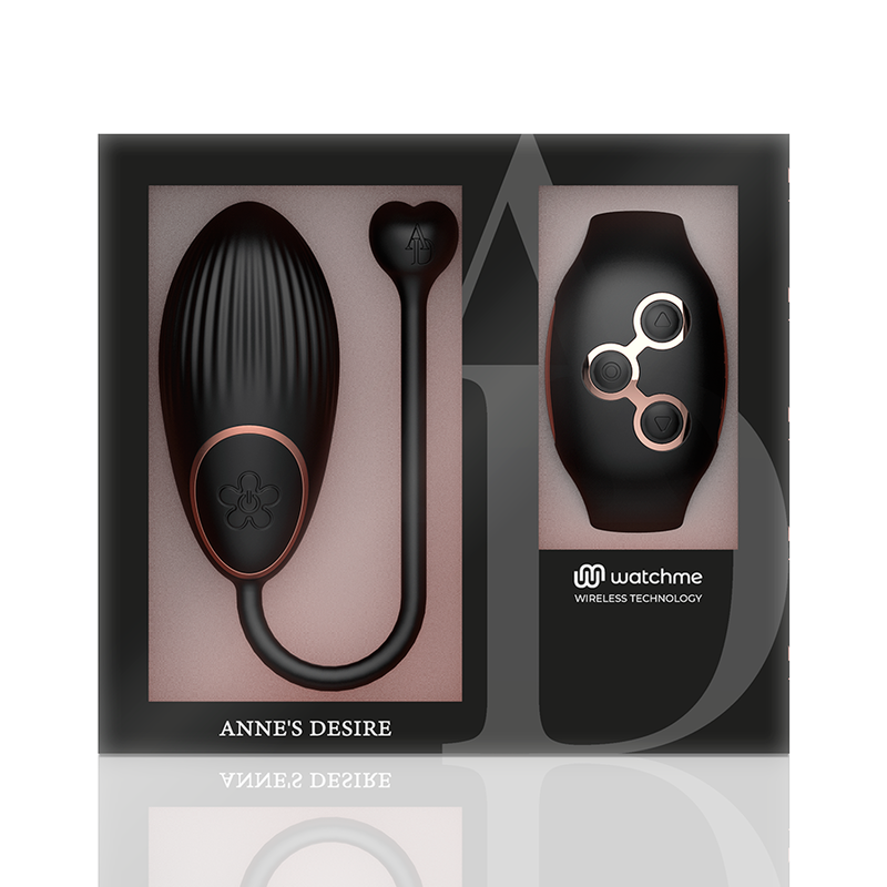 ANNE'S DESIRE - WATCHME TECHNOLOGY AFSTANDSBEDIENING EGG ZWART/GOUD