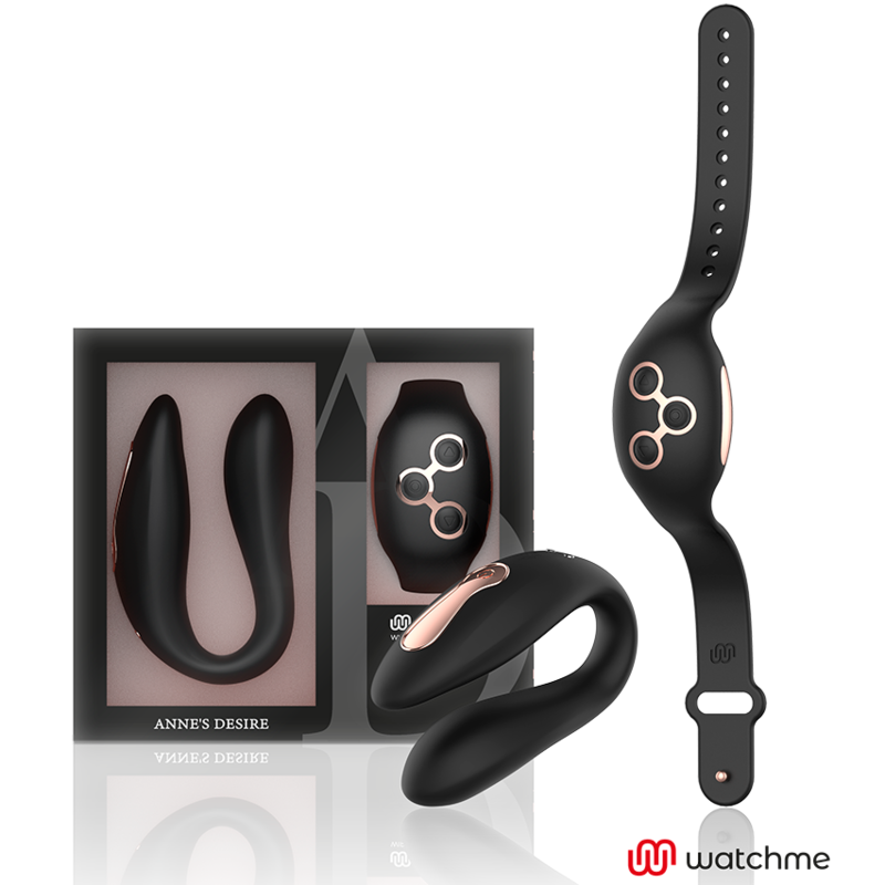 ANNE'S DESIRE - DUAL PLEASURE WATCHME TECHNOLOGY ZWART/GOUD