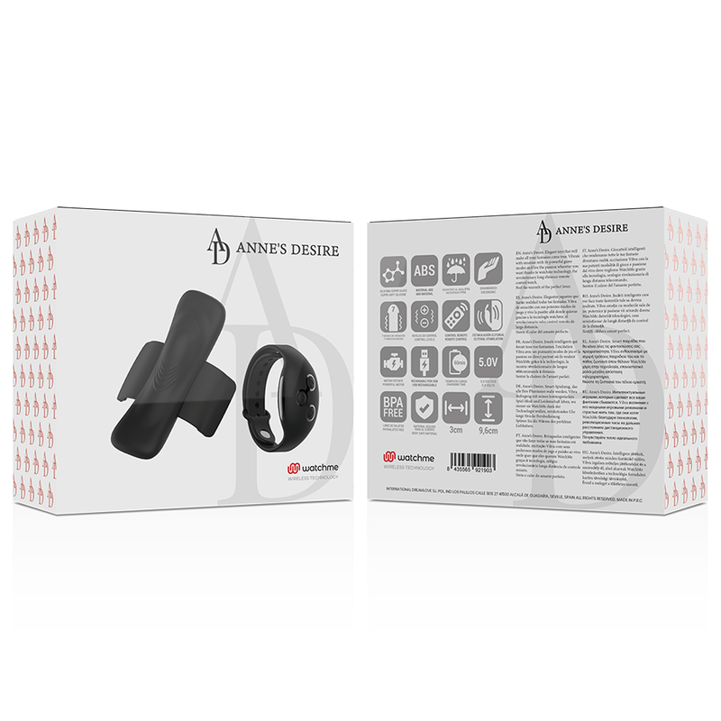 ANNE'S DESIRE - PANTY PLEASURE WATCHME TECHNOLOGY BLACK