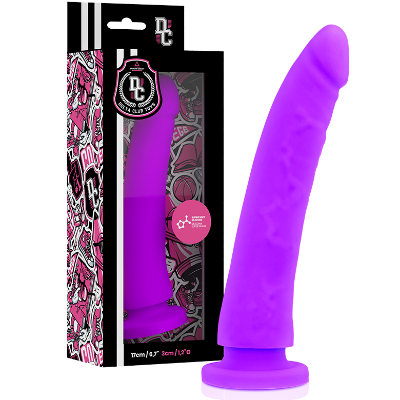 DELTA CLUB - REALISTISCHE LILA MEDISCHE SILICONEN DILDO 17 CM -O- 3 CM