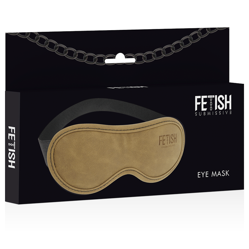 FETISH SUBMISSIVE – vegan leren blinddoek met neopreen voering