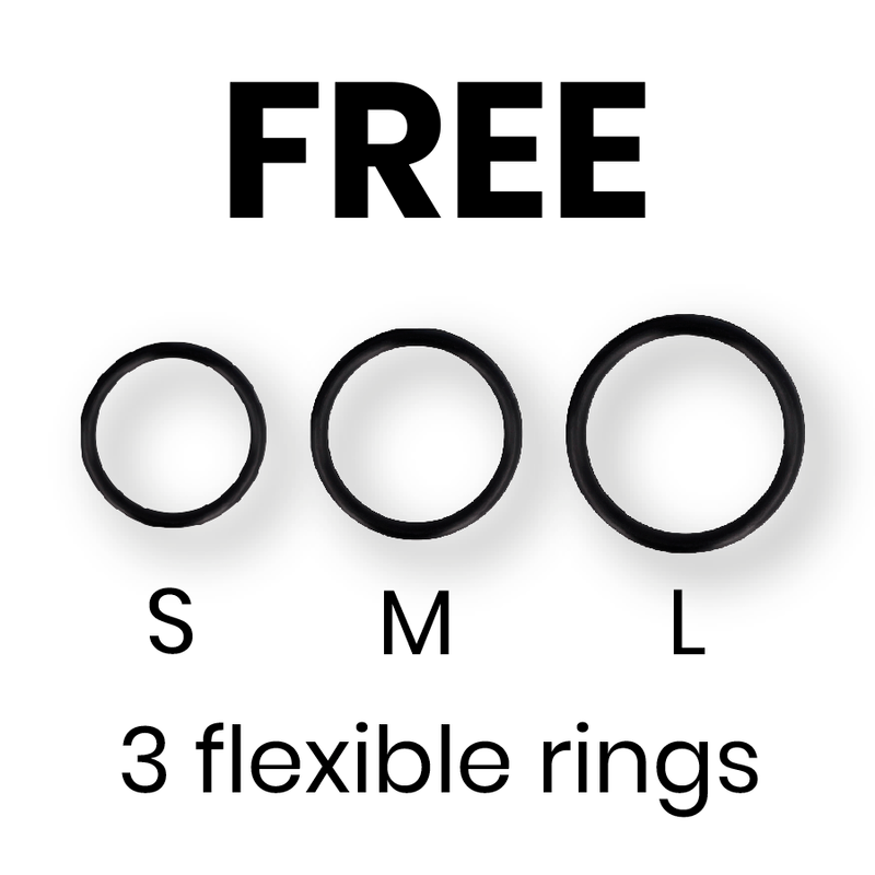 CYBER SILICOCK - SILICONEN 3-RINGS HARNAS