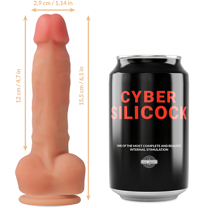 CYBER SILICOCK - ANSEL VLOEIBARE SILICONEN HARNAS 15,5 CM -O- 2,9 CM
