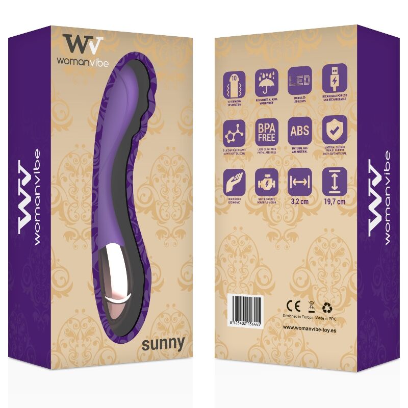 WOMANVIBE - ZONNIGE OPLAADBARE SILICONEN VIBRATOR