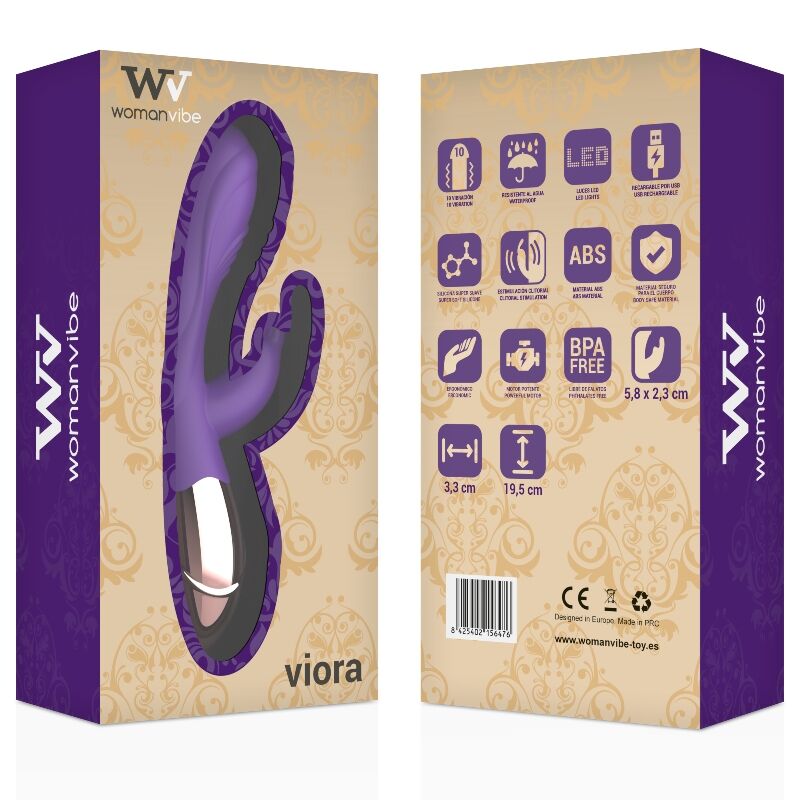 WOMANVIBE - VIORA OPLAADBARE SILICONEN VIBRATOR