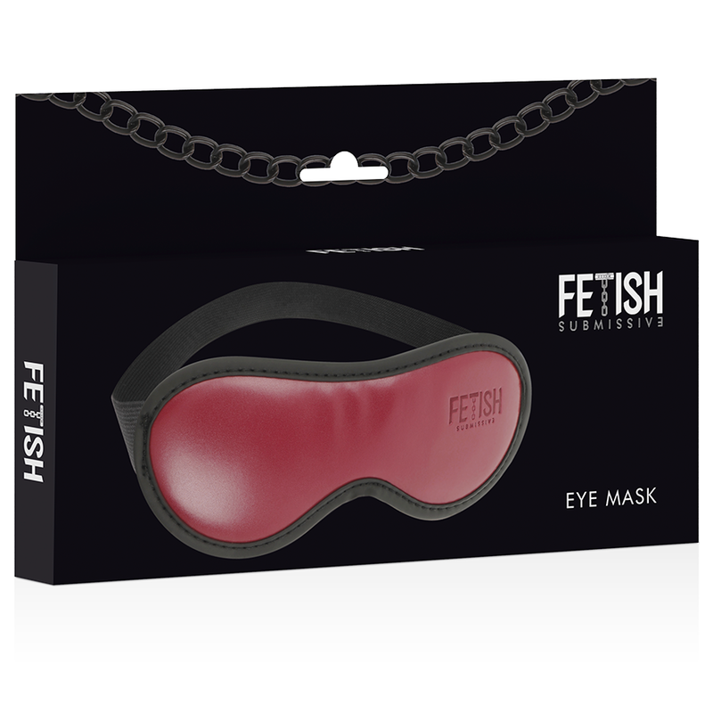 FETISH SUBMISSIVE – vegan leren blinddoek met neopreen voering