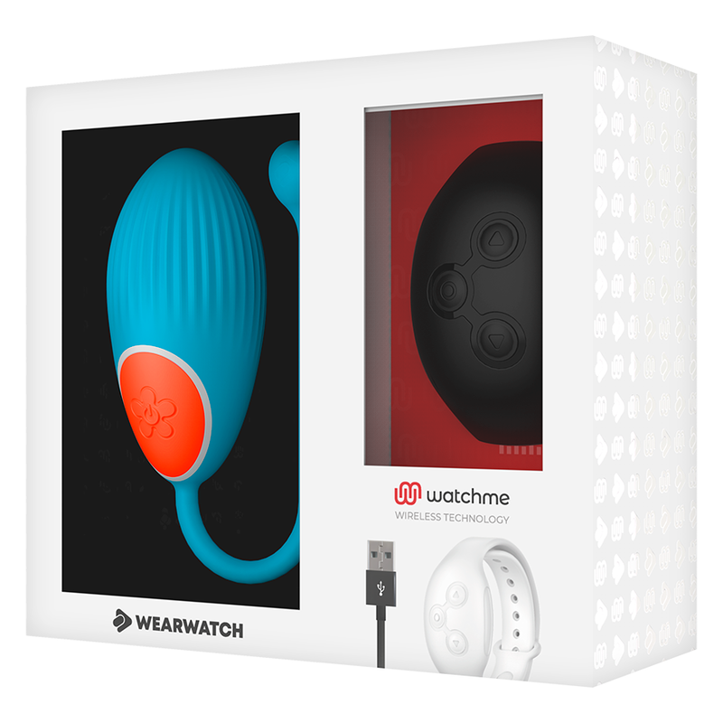 WEARWATCH - AFSTANDSBEDIENING EGG TECHNOLOGIE WATCHME BLAUW / JETZWART