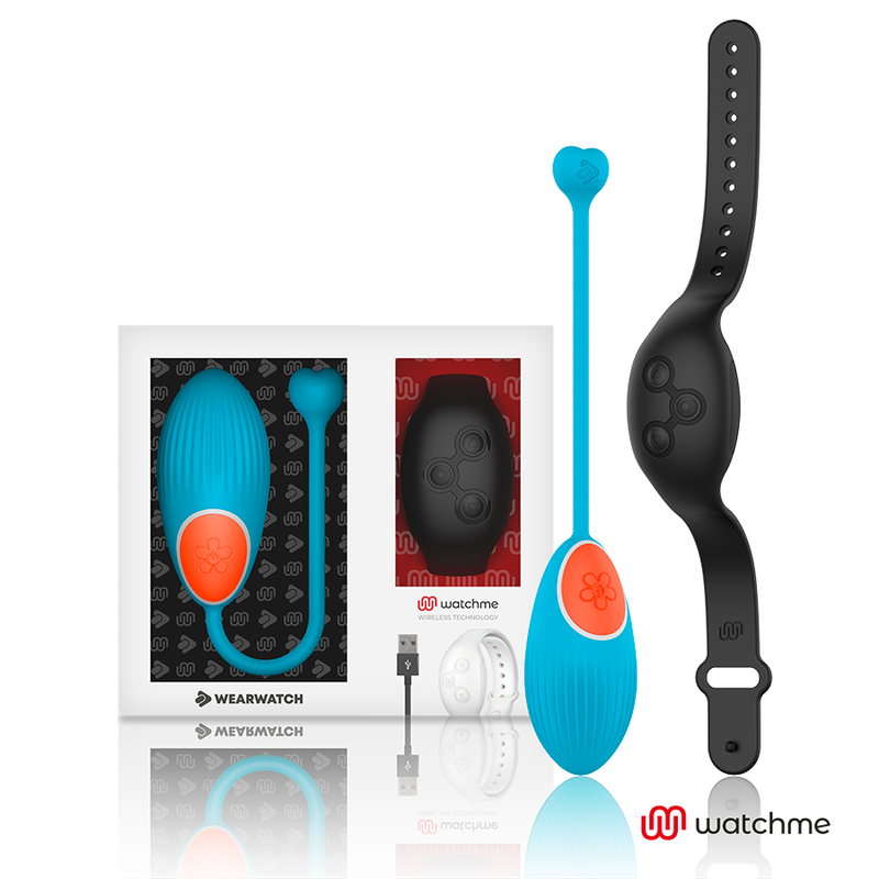 WEARWATCH - AFSTANDSBEDIENING EGG TECHNOLOGIE WATCHME BLAUW / JETZWART
