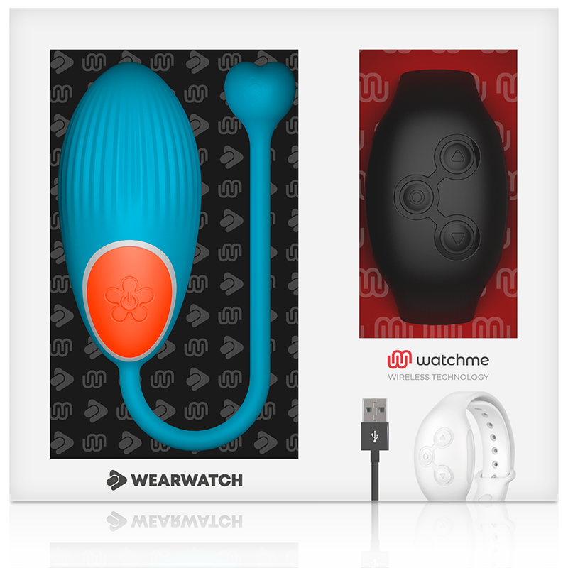 WEARWATCH - AFSTANDSBEDIENING EGG TECHNOLOGIE WATCHME BLAUW / JETZWART