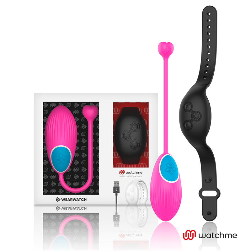WEARWATCH - EI-TECHNOLOGIE MET AFSTANDSBEDIENING WATCHME FUCHSIA / JET BLACK