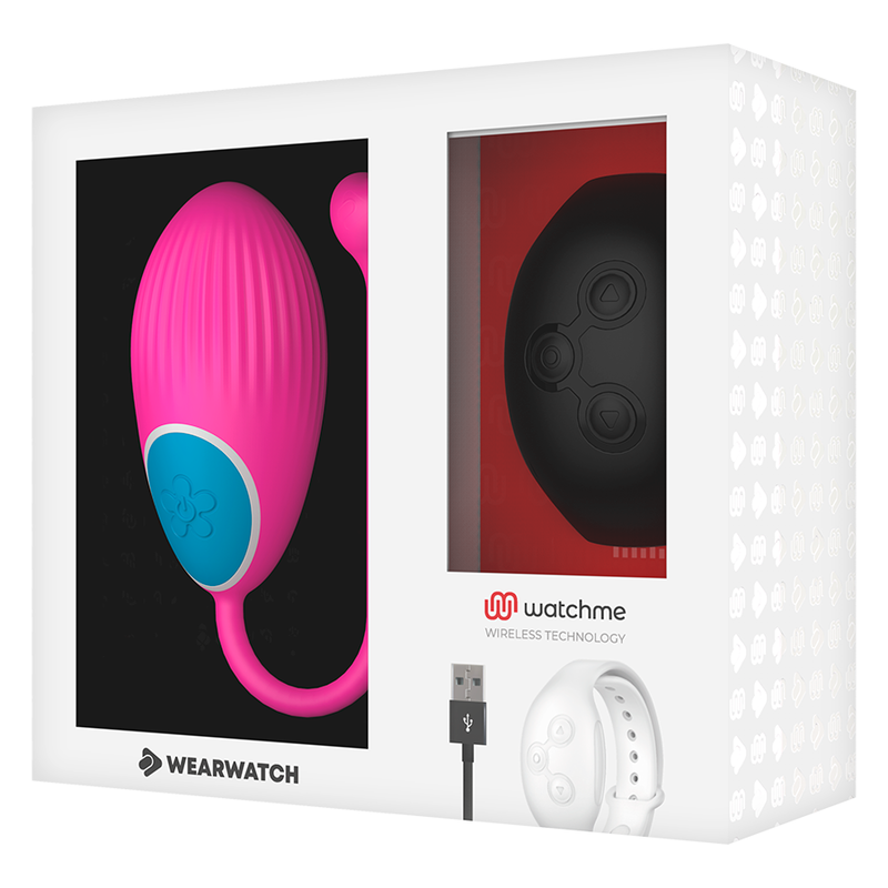 WEARWATCH - EI-TECHNOLOGIE MET AFSTANDSBEDIENING WATCHME FUCHSIA / JET BLACK