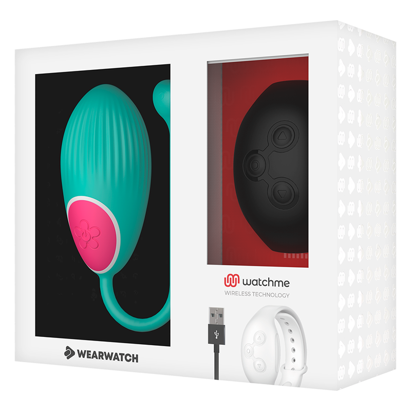 WEARWATCH - EI-TECHNOLOGIE MET AFSTANDSBEDIENING WATCHME AQUA MARINE / JET BLACK