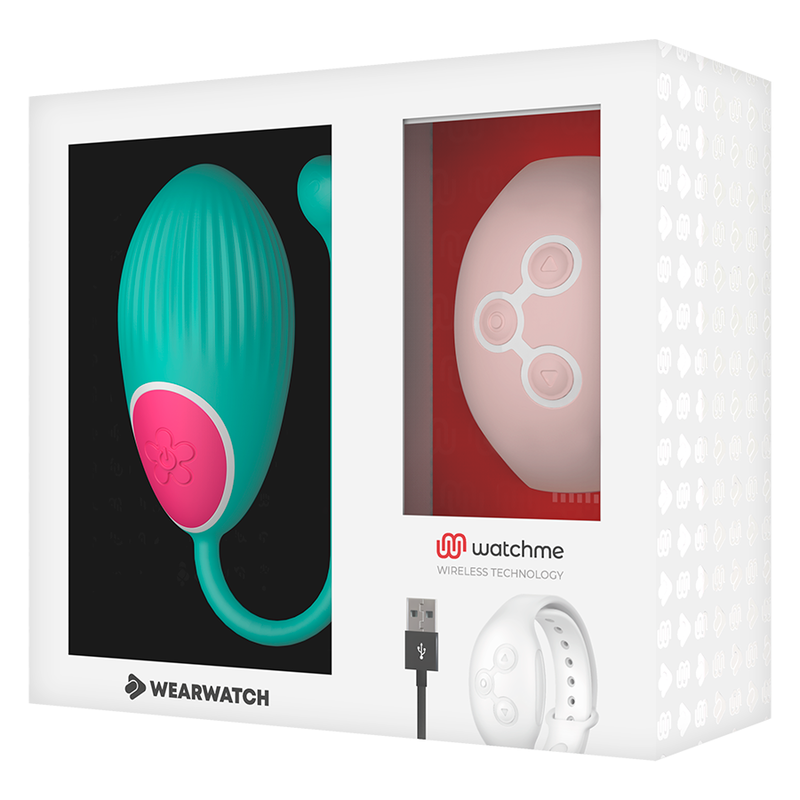 WEARWATCH - EI-TECHNOLOGIE MET AFSTANDSBEDIENING WATCHME AQUA MARINE / ROZE