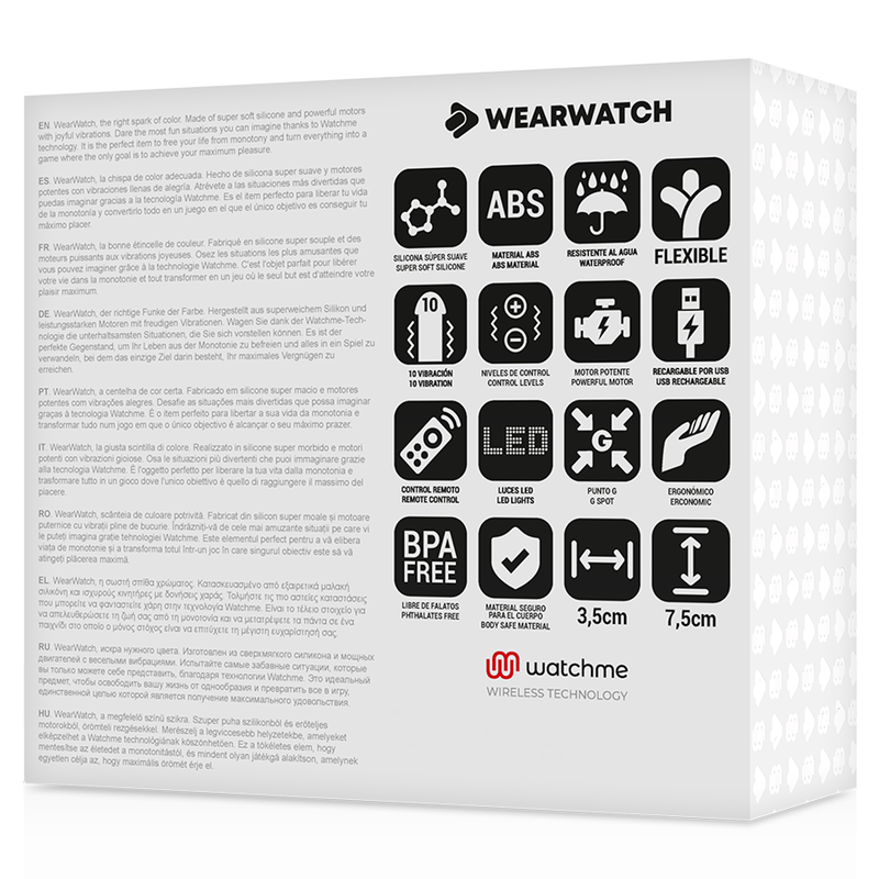 WEARWATCH - EI-TECHNOLOGIE MET AFSTANDSBEDIENING WATCHME AQUA MARINE / ROZE