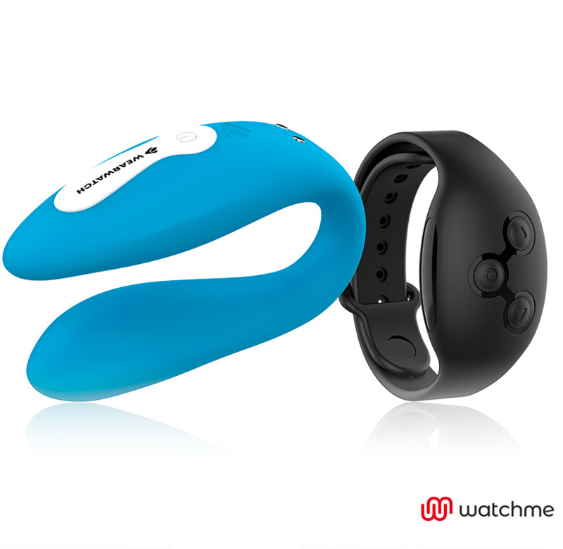 WEARWATCH - VIBRATOR MET DUBBELE TECHNOLOGIE WATCHME INDIGO / JET BLACK