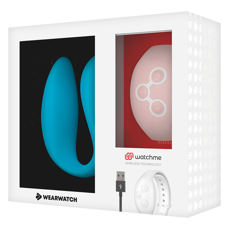WEARWATCH - VIBRATOR MET DUBBELE TECHNOLOGIE WATCHME INDIGO / ROZE