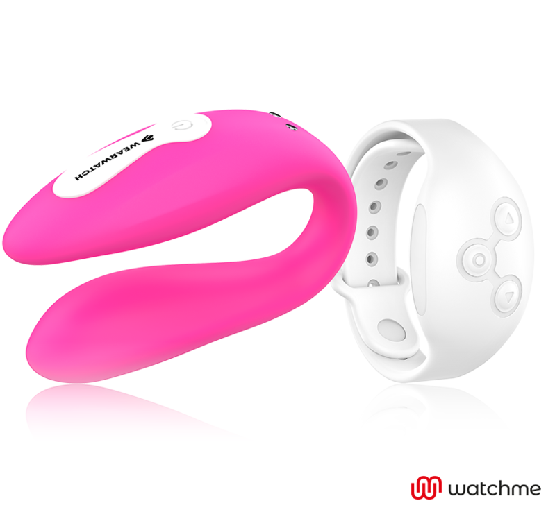 WEARWATCH - WATCHME DUBBELE TECHNOLOGIE VIBRATOR FUCHSIA / SNEEUW
