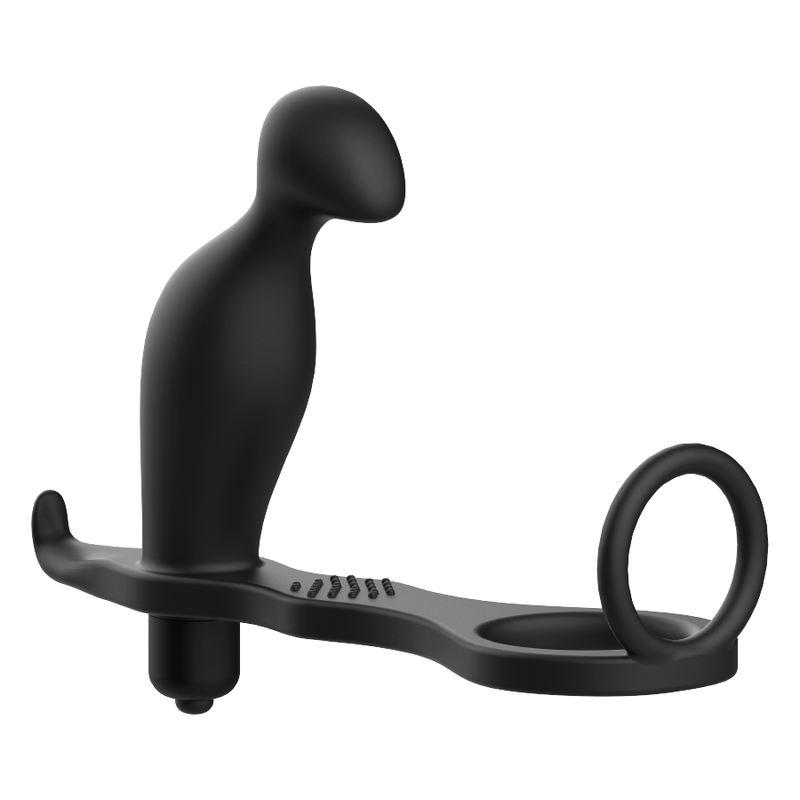 ADDICTED TOYS - ANAALPLUG MET ZWARTE SILICONEN RING 12 CM