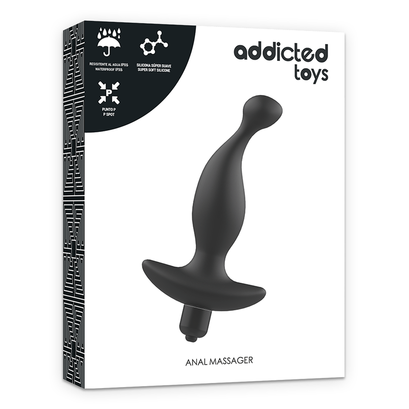 ADDICTED TOYS - VIBRERENDE ANALE MASSAGER ZWART MODEL 1