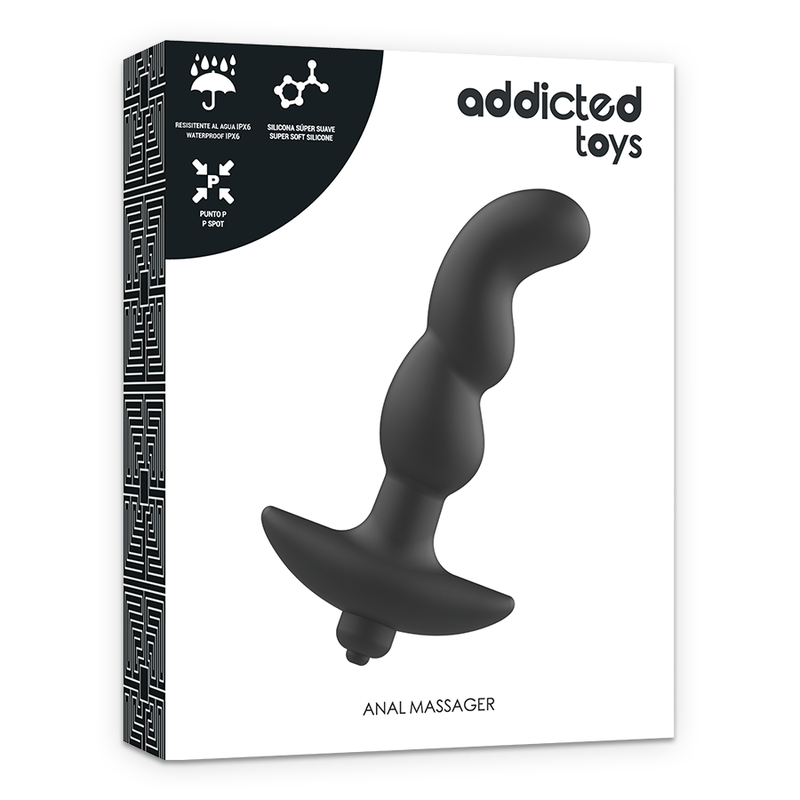 ADDICTED TOYS - VIBRERENDE ANALE MASSAGER ZWART MODEL 2