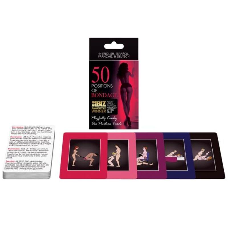 KHEPER GAMES - 50 BONDAGE POSITIES KAARTEN