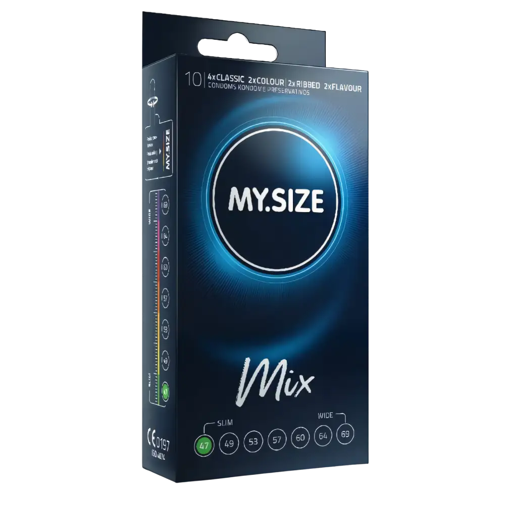 MY SIZE - MIX PRESERVATIVOS 47 MM 10 UNIDADES