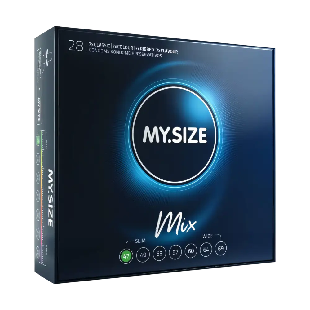 MY SIZE - MIX PRESERVATIVOS 47 MM 28 UNIDADES