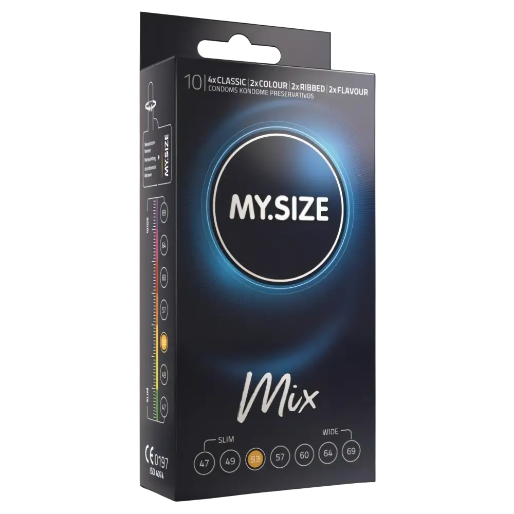MY SIZE - MIX PRESERVATIVOS 53 MM 10 UNIDADES