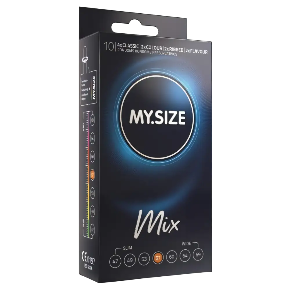 MY SIZE - MIX PRESERVATIVOS 57 MM 10 UNIDADES