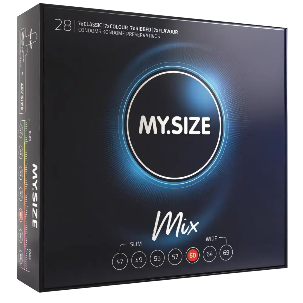 MY SIZE - MIX PRESERVATIVOS 60 MM 28 UNIDADES