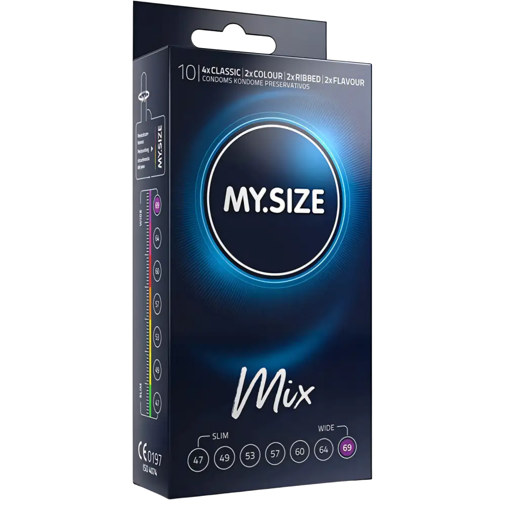 MY SIZE - MIX PRESERVATIVOS 69 MM 10 UNIDADES