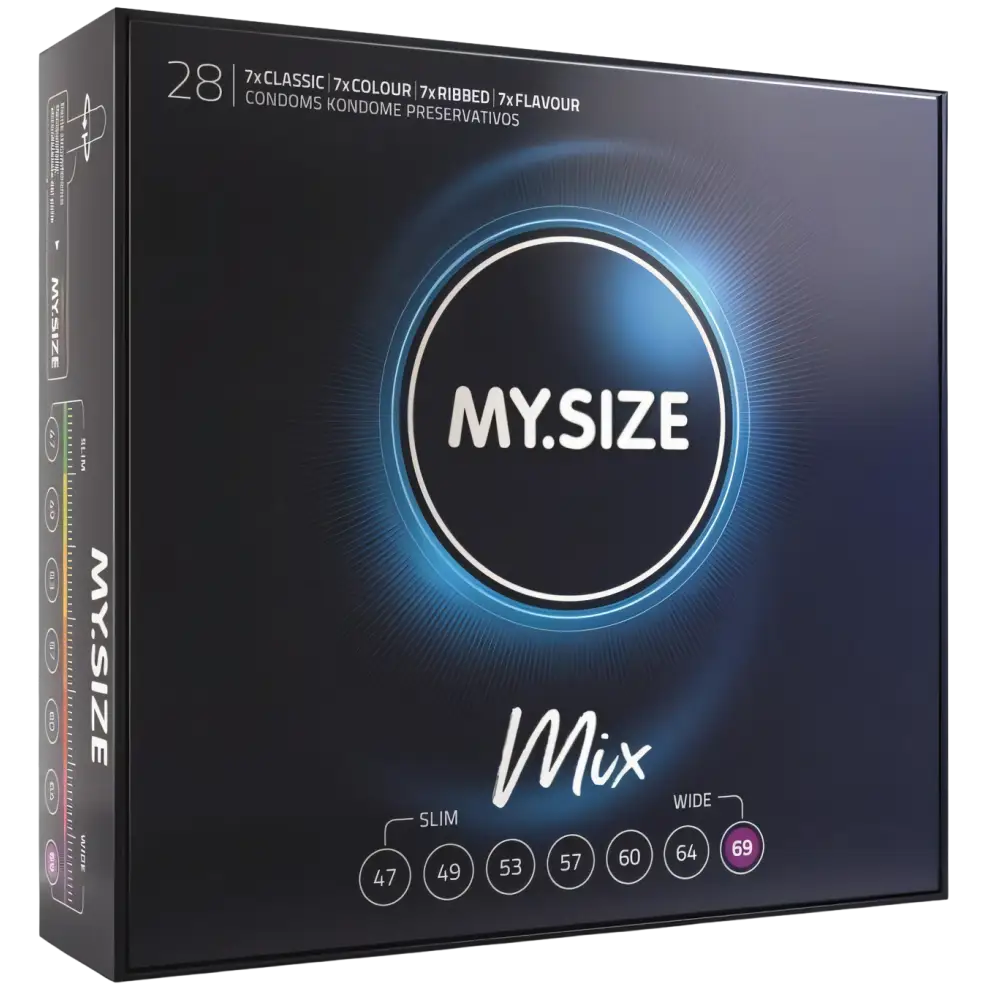 MY SIZE - MIX PRESERVATIVOS 69 MM 28 UNIDADES
