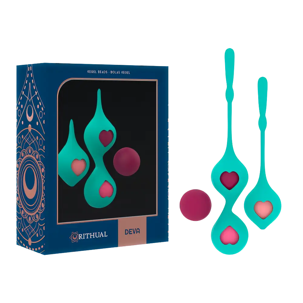 RITHUAL - DEVA SET ENTRENAMIENTO PELVICO VERDE AQUA - — / AQUA