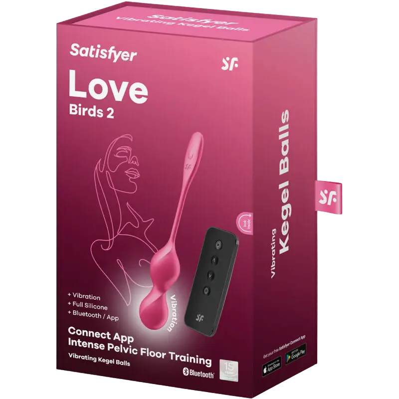 SATISFYER - LOVE BIRDS 2 BOLAS KEGEL VIBRADORAS + APP GRATUITA