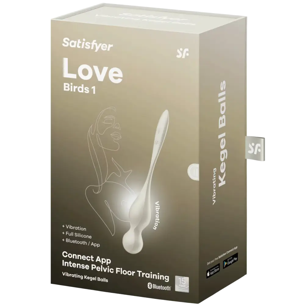 SATISFYER - LOVE BIRDS BOLAS KEGEL VIBRADORAS BLANCO