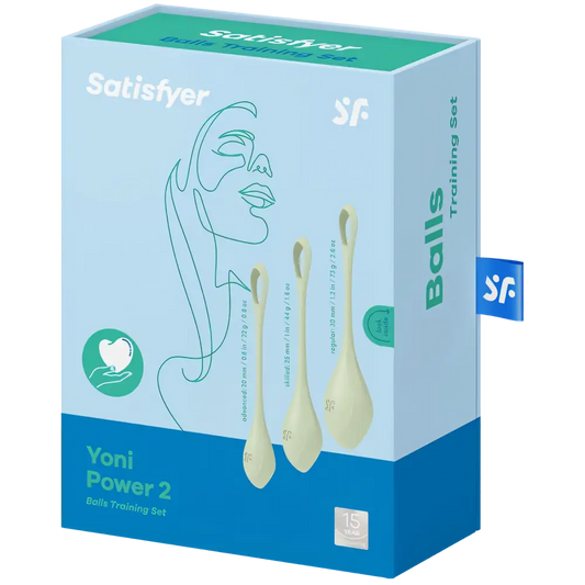 SATISFYER - YONI POWER 2 KIT DE ENTRENAMIENTO VERDE