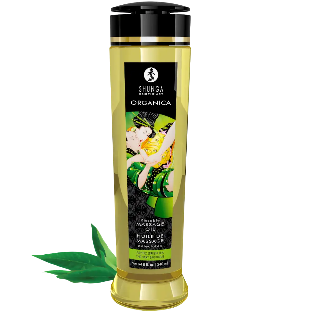 SHUNGA - ACEITE DE MASAJE ORGÁNICO TE VERDE 240 ML